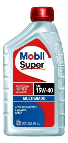 Aceite Para Motor Mobil 15w-40 Multigrado 4 Litros