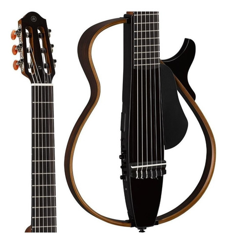 Violão Yamaha Silent Nylon Vazado Elétrico Slg200n