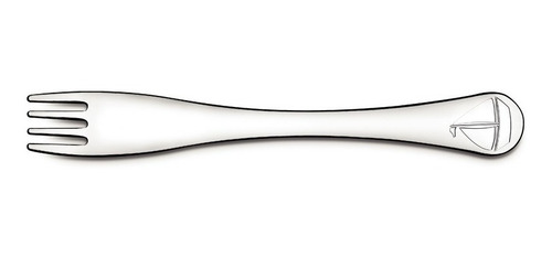 Imagem 3 de 6 de Prato Talher Babador Inox Bebe Infantil Le Petit 64250640
