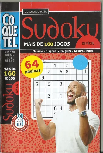 Revista Coquetel Sudoku Facil/Medio/Dificil 200 jogos - BANCA