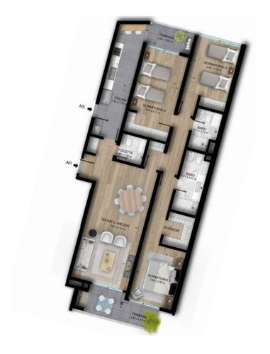 Imagen 15 de 15 de Apartamento 3 Dormitorios En Punta Carretas | Bilú Biarritz