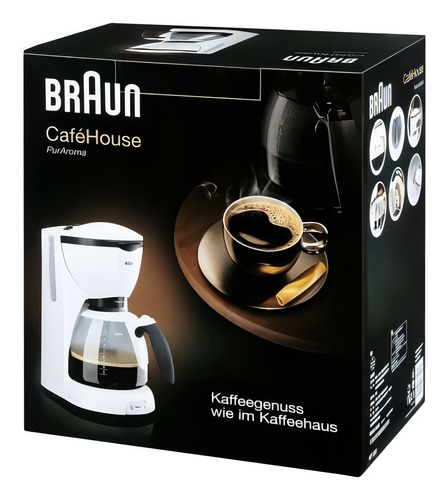 Cafeteira de filtro semiautomática Braun CaféHouse KF520