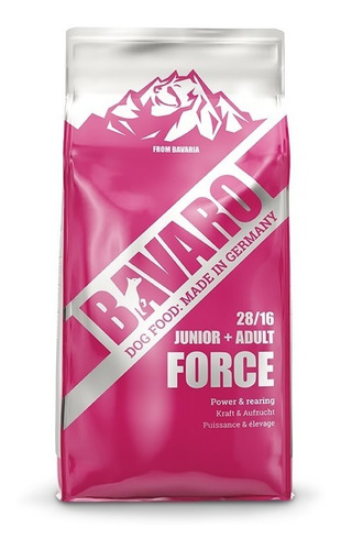 Imagen 1 de 1 de Bavaro Perro Junior+adulto Force 18kg (origen Aleman)