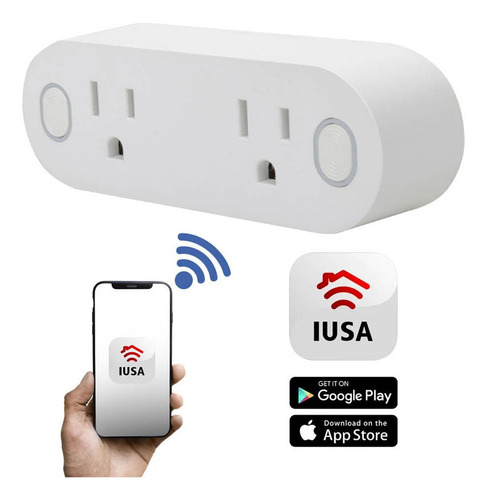 Multicontacto Inteligente Wifi, 2 Entradas