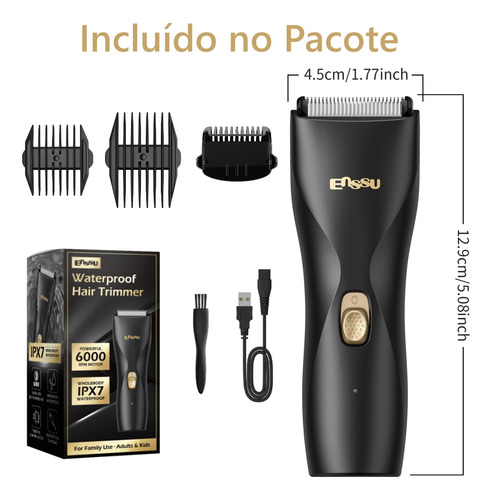 All-in® Barbeador Eletrico Aparador De Pelos Barba Homen Aparelho de barbear Shaver a prova da agua Cabelos Presente