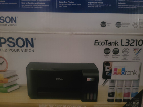 Impresora Epson Ecotank L3210 Multifuncional Portátil Negro (Usado)