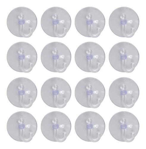 Copas Con Ventosas Queenly-20 X, De Plástico Transparente, C