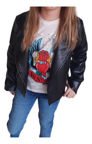 Campera Ecocuero Rock  Nena