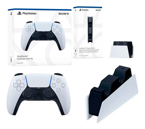 Controle Dualsense C/base Carregamento Dualsense Charging