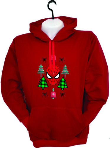 Buzos Hoodie Hombre Araña Navidad Spiderman Adultos Niños 