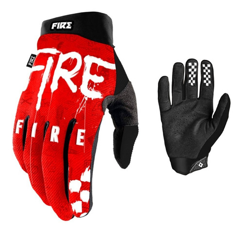 Guantes Fire Blood Gloves Rojo Motocross