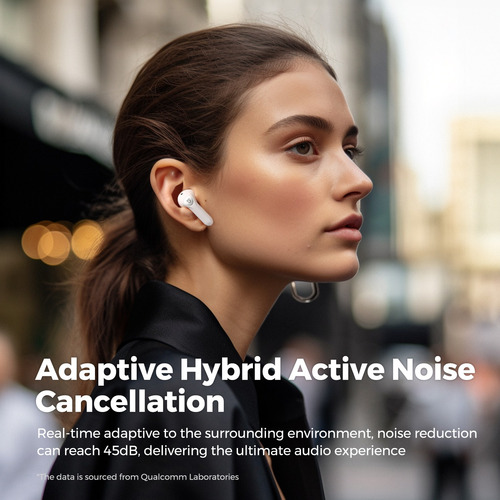 Auriculares Bluetooth Soundpeats Air4, Color Blanco