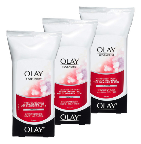Paños Limpiadores Olay Regenerist Microexfoliantes, 30 Unida