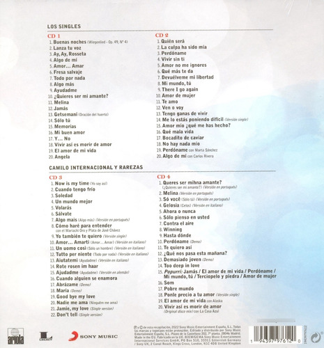 Camilo Forever - Camilo Sesto - Libro Nuevo + 4 Cd + 1 Vinil