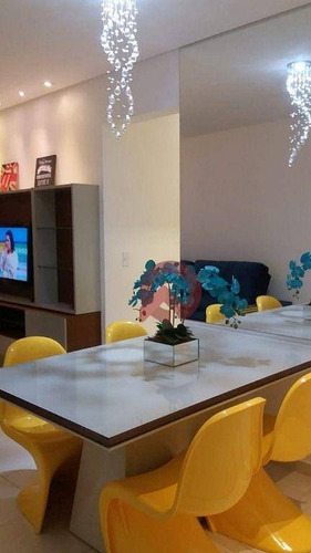 Imagem 8 de 18 de Apartamento Com 2 Dormitórios À Venda, 75 M² Por R$ 370.000,00 - Aviação - Praia Grande/sp - Ap3513