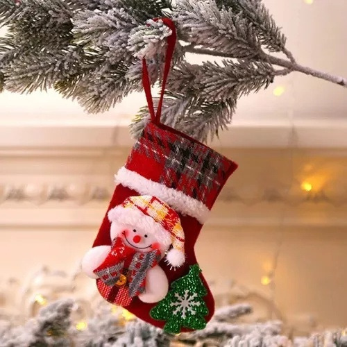 Navidad Estilo Creativo Muñeca Bolsa De Navidad Calcetines