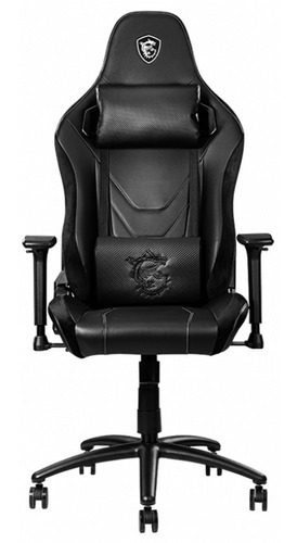 Silla Gamer Msi Mag Ch130 X Cuero Pvc Reclinable Negra Color Negro Material Del Tapizado Cuero/pvc