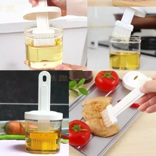 Pincel Culinário Reservatório Cozinha Pão Confeitaria 2 Unid