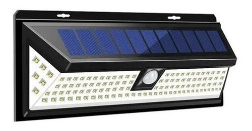 Foco Solar 120led Exterior Tenue/sensor/luz Para Pared