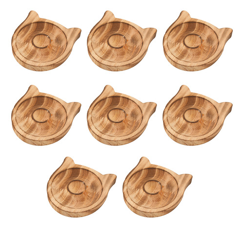 Bandeja Redonda Para Pulseras De Madera, 8 Unidades, Con For