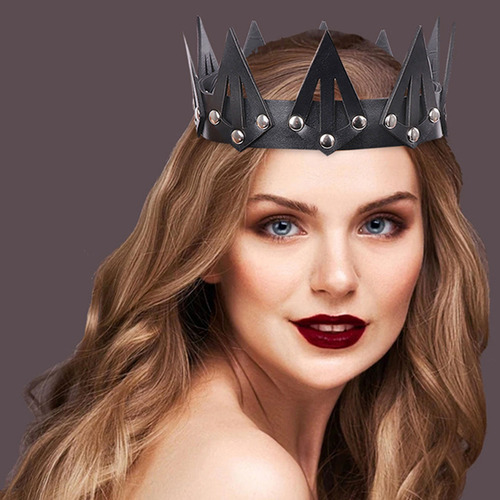Tocado De Queen Crown, Halloween, Corona Con Púas, Cosplay,