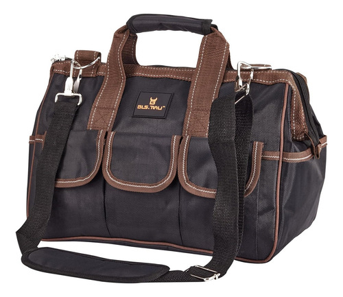 Bolso Herramientas Electricista Correa Hombro Ajustable Marr Color Bordó