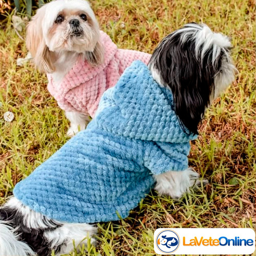 Campera Dubby Perro Abrigo Mangas Capucha T4 Suave Cachorro