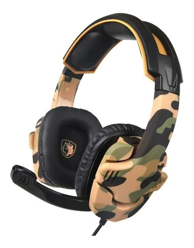 Auricular Headset Gamer Camuflado Sades 930 Ps4 Xbox Pc