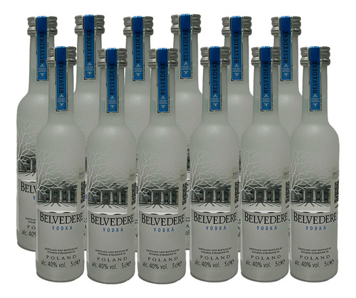 Pack De 12 Vodka Belvedere Mini 50 Ml