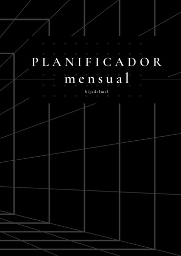 Libro: Cuaderno Planificador Mensual Sin Fecha - Agenda Mens