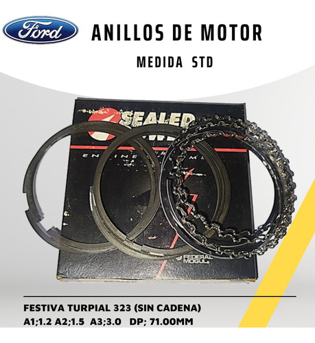 Anillos Para Ford Festiva 1,3 Mazda323 S/cadena Turpial Std