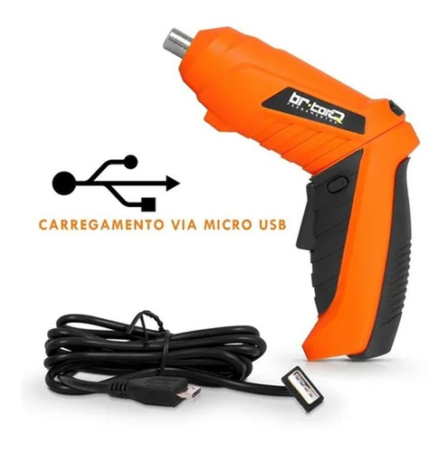 Parafusadeira Eletrica Recarregavel 3.6v Com Brocas Bits