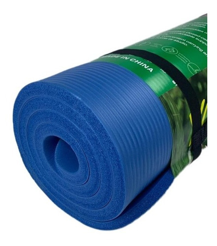 Colchoneta Fitness Mat De Yoga Antideslizante Color Azul