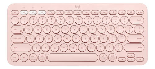 Logitech K380, Teclado Bluetooth Multi-dispositivo - Rosado Color del teclado Rosa Idioma Español