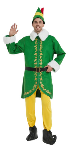 Disfraz De Duende De Wabolay Para Hombre, Traje De Navidad P