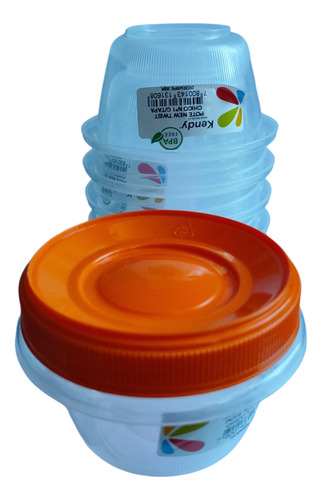 Envase Contenedor Plástico Tapa De Rosca Mini 100ml X 6unid
