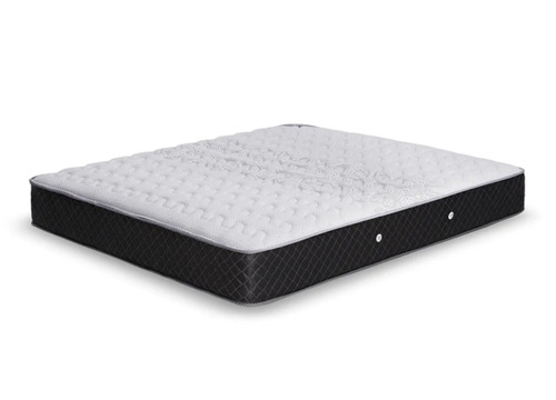 Colchón 2 plazas de resortes Cannon Resortes Doral gris y negro - 140cm x 190cm x 27cm