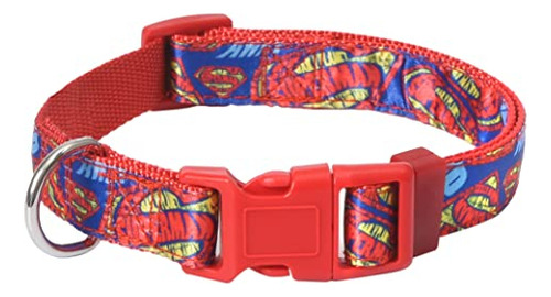 Dc Comics Superman Dog Collar, Small  Oficialmente Y8vr7