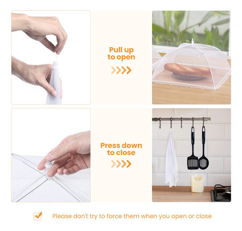 De Carpa De Cubierta De Alimentos De Malla Plegable Y