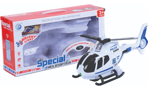 Helicoptero Special Pilas Luz Y Sonido Caja