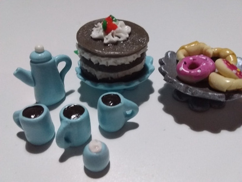 Comida Barbie Miniaturas X 63 + Combo Pizza