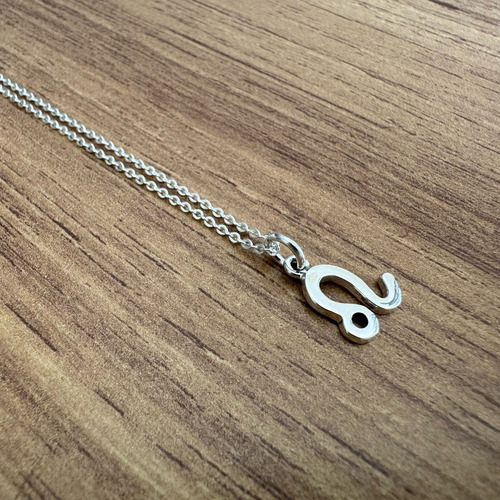 Collar Dije Zodiaco Plata .925 De 45 Cm Mujer Hombre Agálea Color Leo