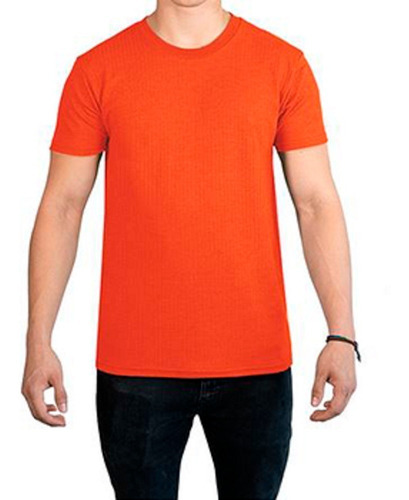 Camiseta Cuello Redondo Naranja Halloween Precio Mayoristas 