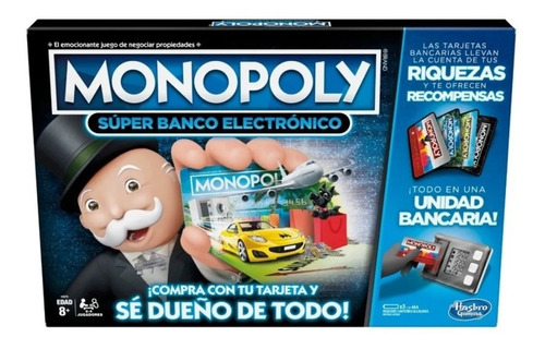 Juego De Mesa Monopoly Super Banco Electrónico Recompensas