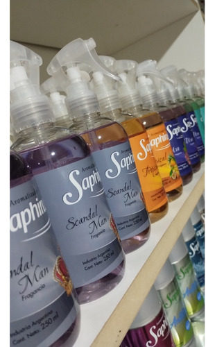 Aromatizantes Textiles Saphirus, 24 Unidades De 250ml