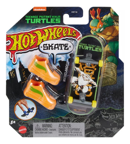 Hot Wheels Patineta Michelangelo Tortugas Ninja