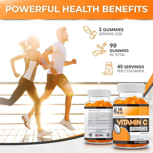 Hjs Supplements Gomitas Vitamina C 1000mg 90 Unidades