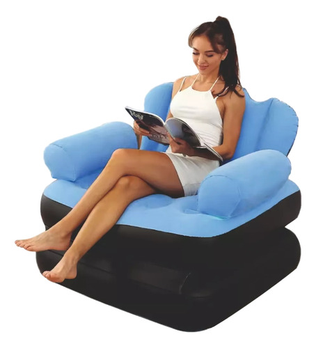 Sofá Cama Inflable Sillón Puff Gigante De Hogar Inc/envio