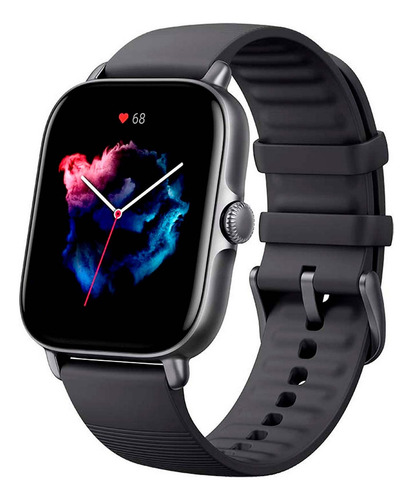 Amazfit Gts 4 Mini, nuevo reloj inteligente, versión A2035, grafito negro, carcasa negra grafito, pulsera negra grafito, bisel negro grafito