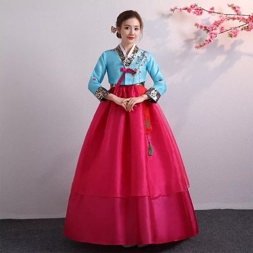 Novo Hanbok Para Mulheres, Traje Tradicional Coreano,